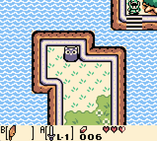 Link's Awakening Swim and dive